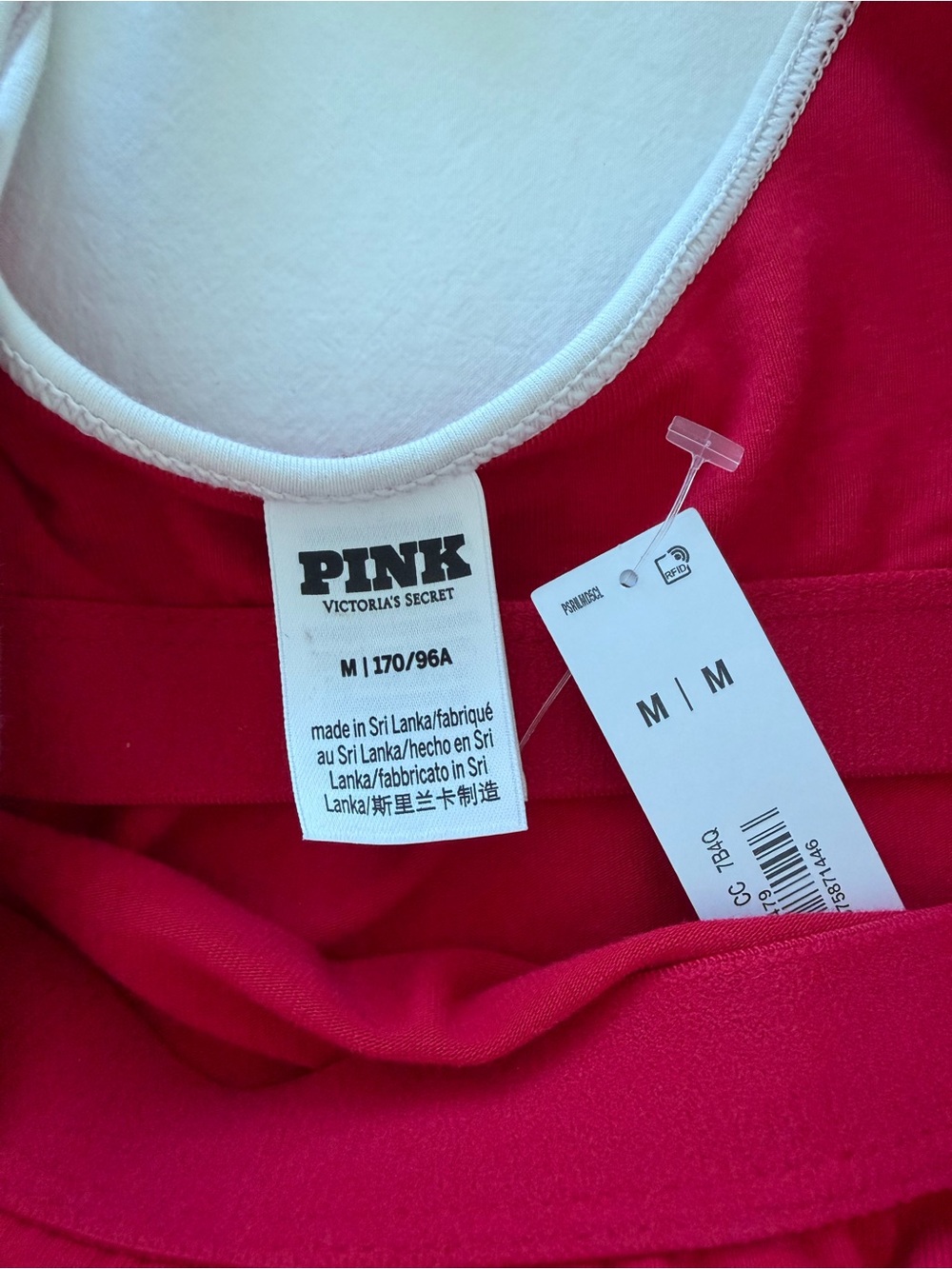 Victorias Secret PINK crisscross Red tank Sz Medium - Picture 12 of 16